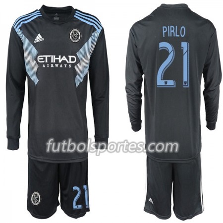 Camisetas New York City PIRLO 21 Niño Segunda Equipacion 2018/2019 Manga Larga